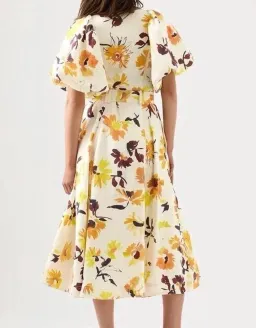Aje Soleil Belted Midi Dress size 12 for rent on The Volte - image 2