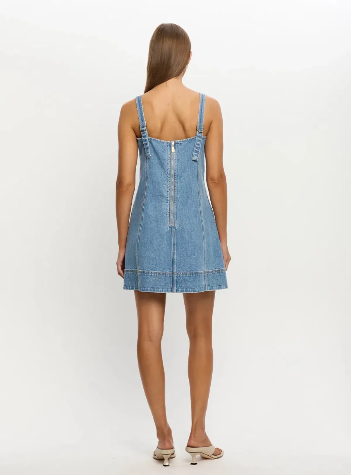 Kivari Oriana Denim Mini Dress size 12 - Image 4
