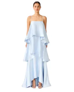 Elliatt Tilly Tiered Maxi Dress Pale Blue Size L for rent on The Volte - image 1