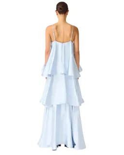 Elliatt Tilly Tiered Maxi Dress Pale Blue Size L for rent on The Volte - image 2