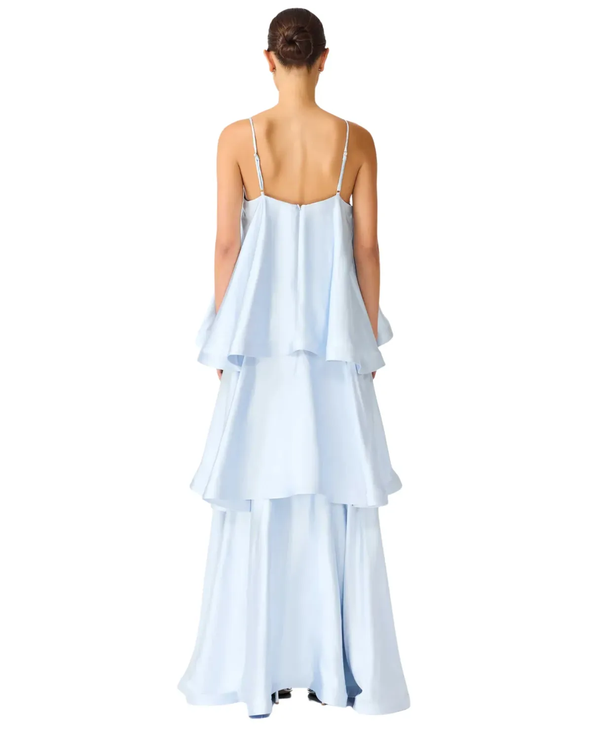 Elliatt Tilly Tiered Maxi Dress Pale Blue Size Small - Image 2