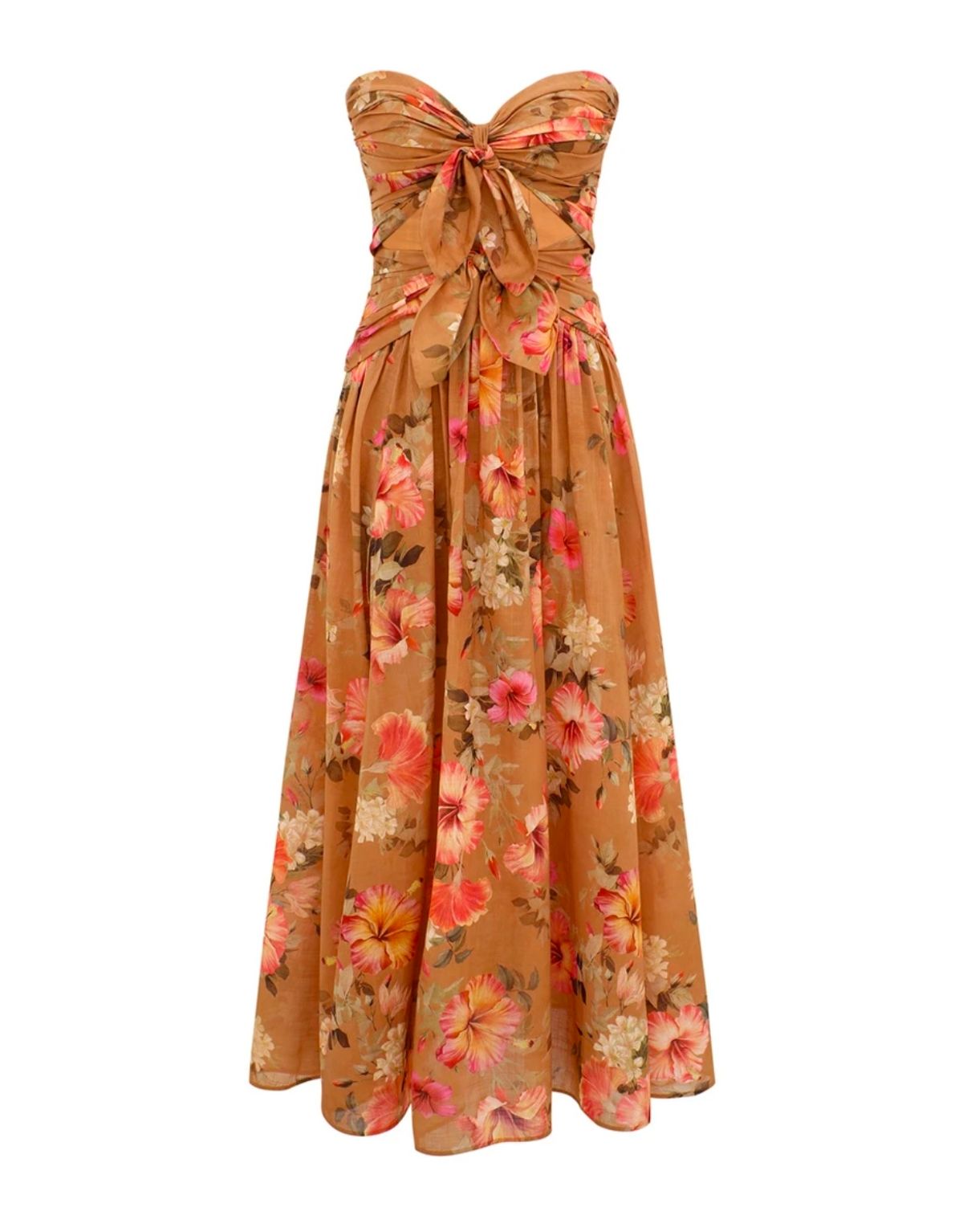 Zimmermann Mahon Tie Front Midi Dress Size 1/10 - Image 1