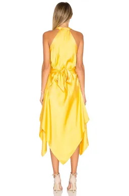 KITX Fluid Drape Dress In Marigold Size 6 for rent on The Volte - image 3