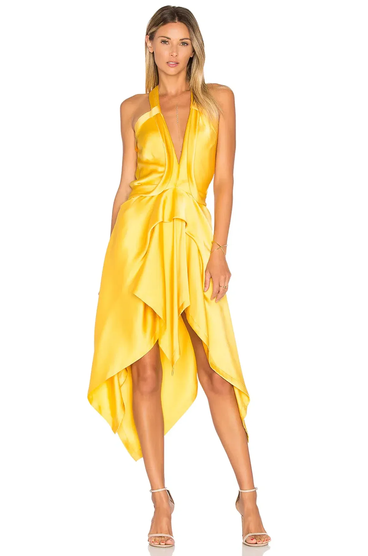 KITX Fluid Drape Dress In Marigold Size 6 - Image 1