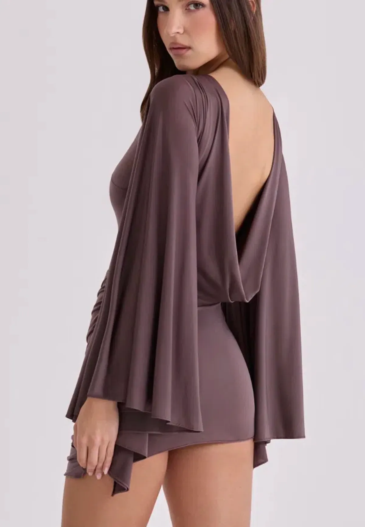 House of CB Lavine Playsuit Espresso XS - Image 3