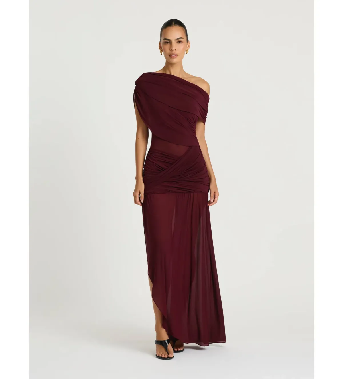 Benni Otto Maxi Dress in Plum Size AU12 - Image 1