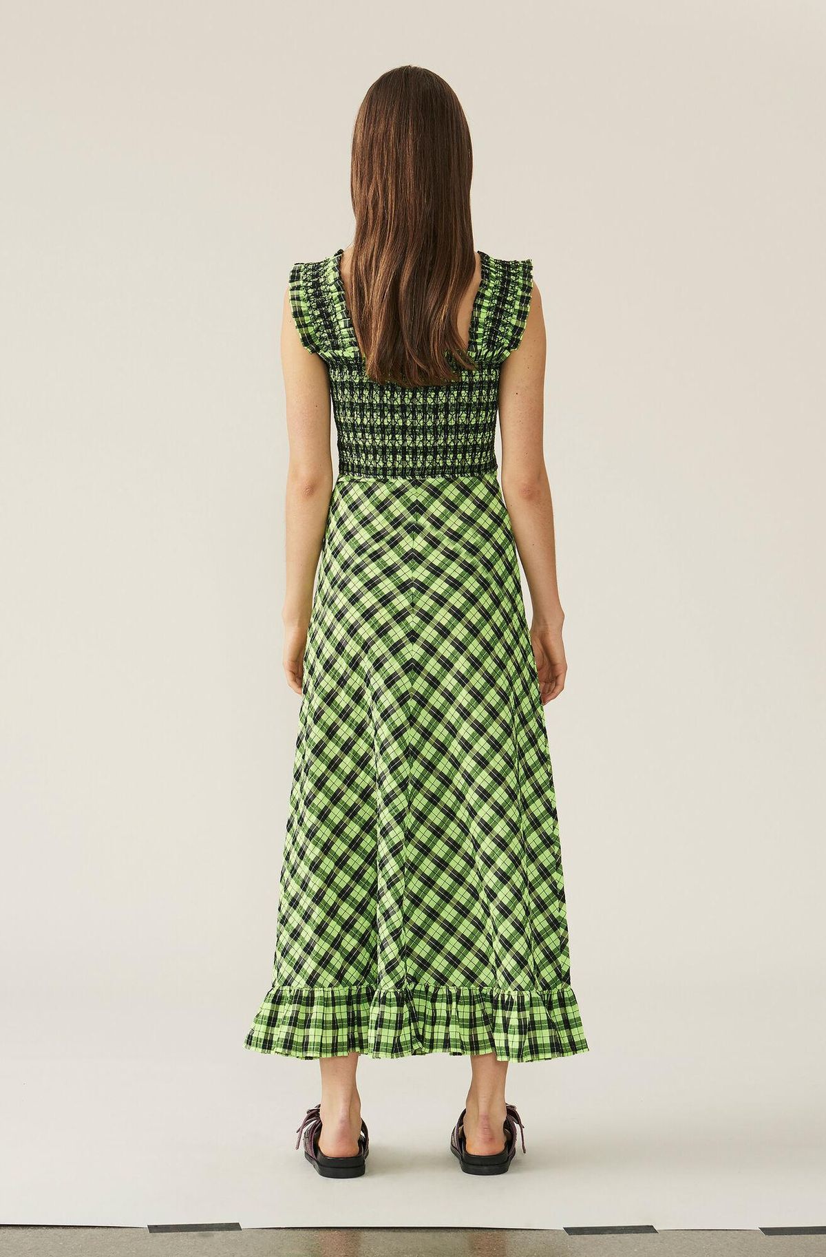 Ganni Seersucker Check Dress - Image 2