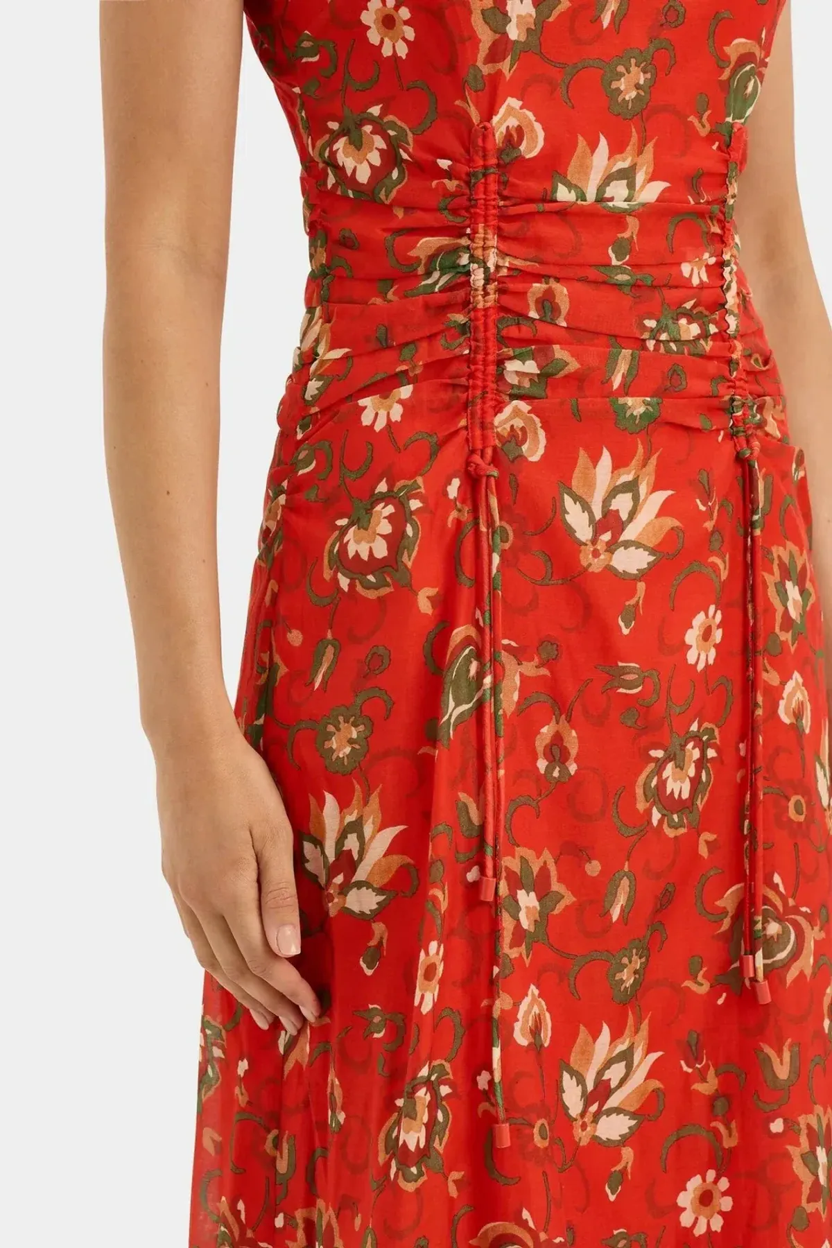 Sir the Label Reyes Ruched Midi Dress - Image 5
