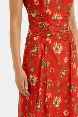 Sir the Label Reyes Ruched Midi Dress for rent on The Volte - image 5