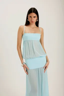 Ance Gria Romeo Gown Aqua size XS for rent on The Volte - image 3