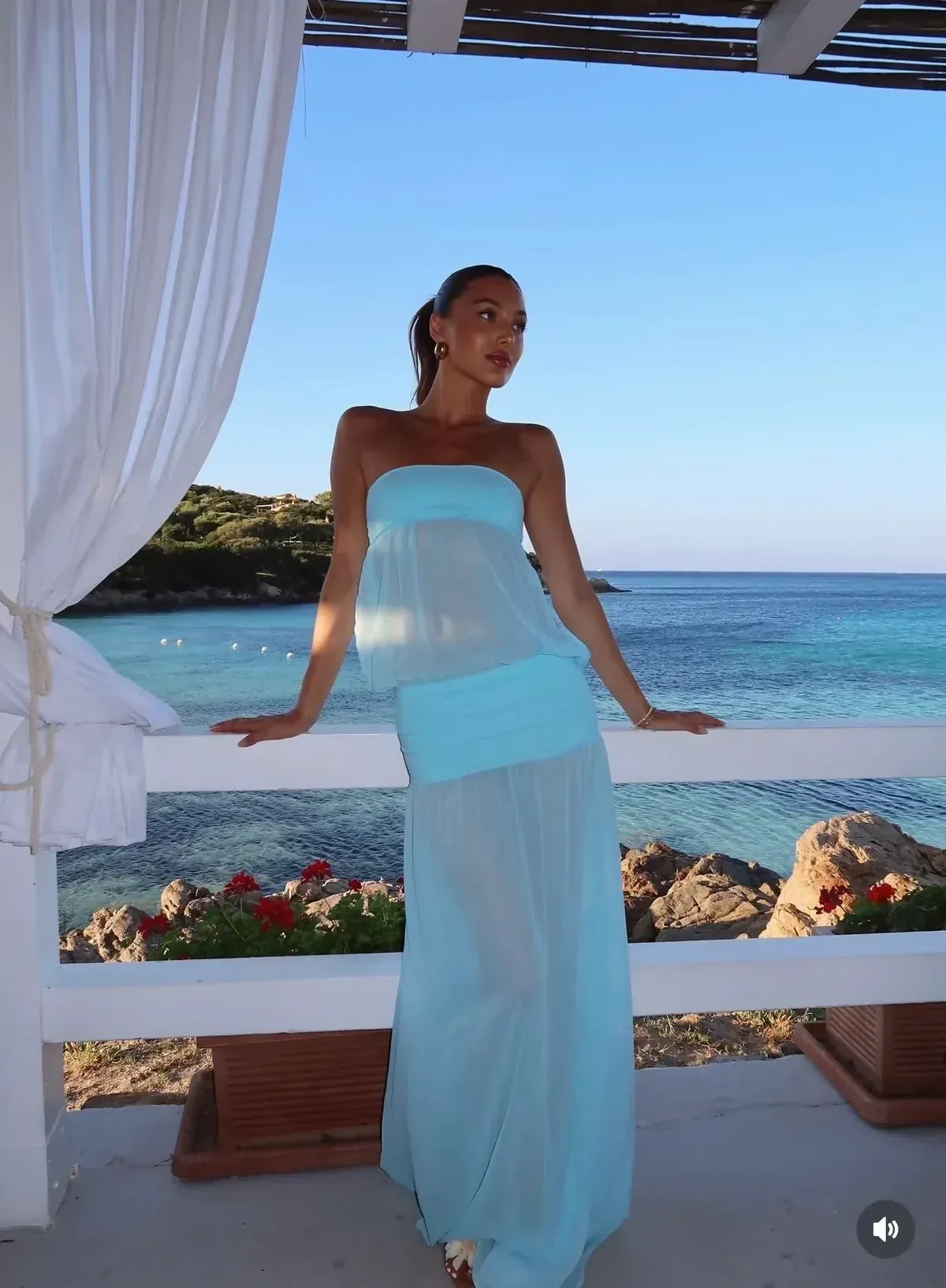 Ance Gria Romeo Gown Aqua size XS - Image 6