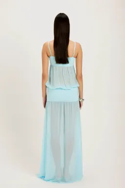 Ance Gria Romeo Gown Aqua size XS for rent on The Volte - image 4