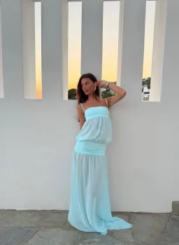 Ance Gria Romeo Gown Aqua size XS for rent on The Volte - image 8