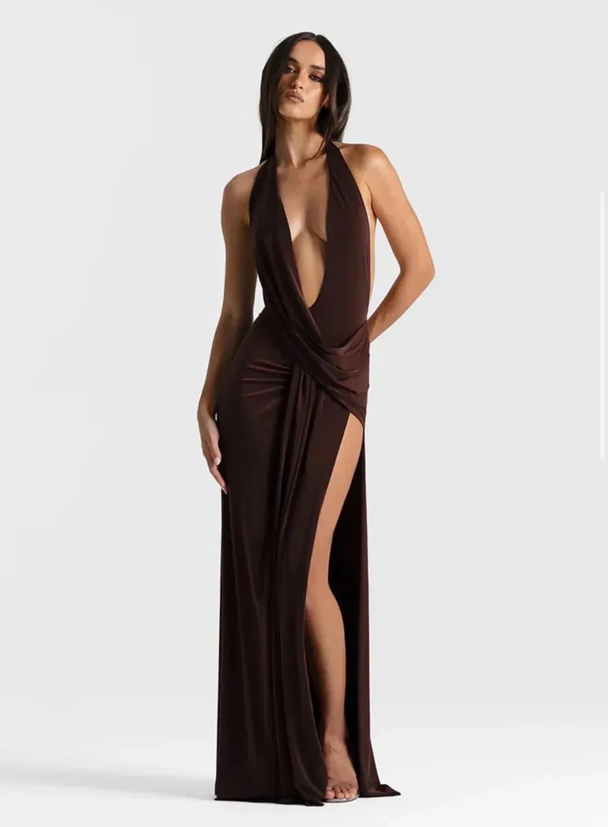 Natalie Rolt Winona Gown Brown Size M / 10 AU - Image 1