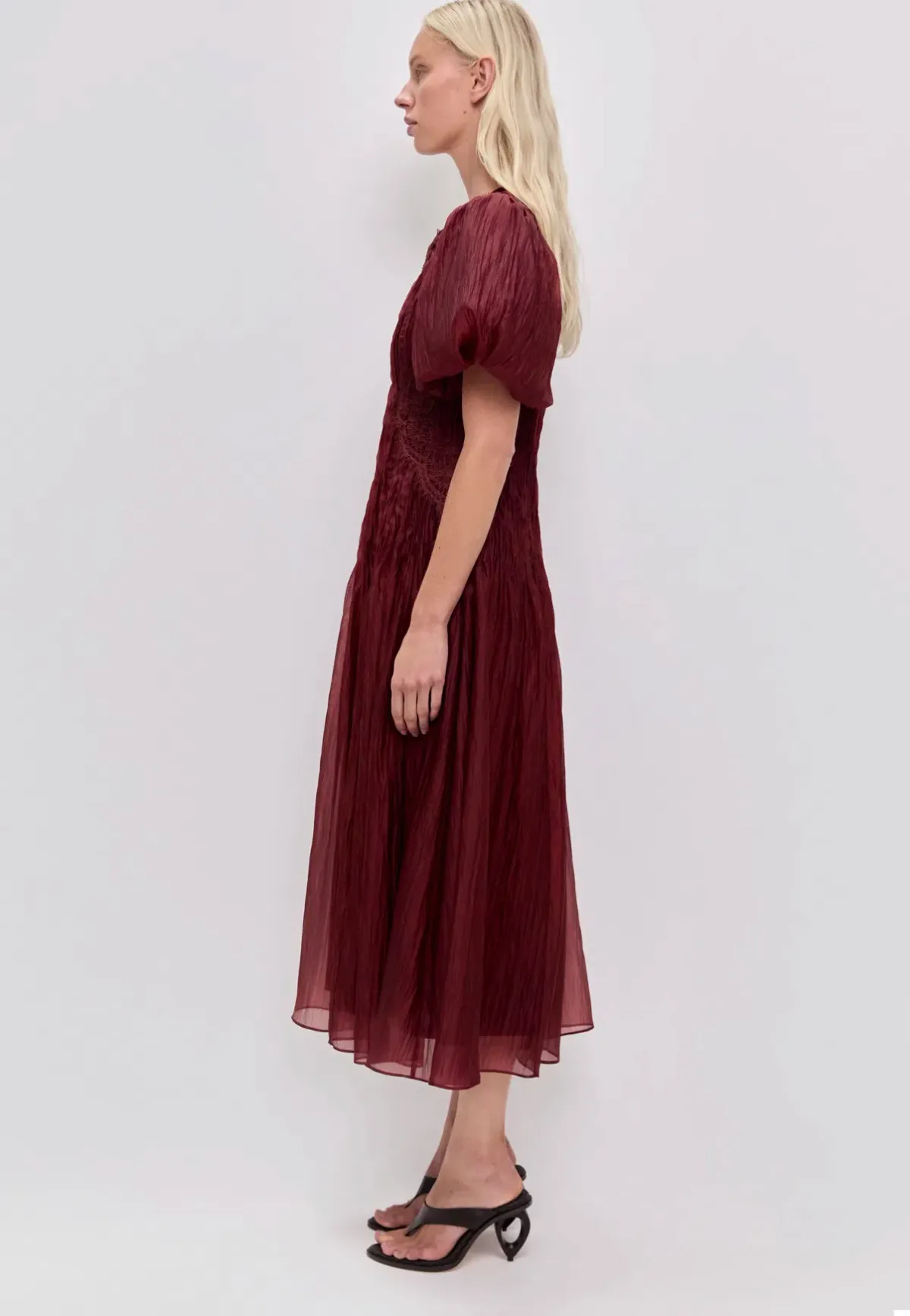 Aje Ophelia Lace Midi Dress - size 8 - Image 4