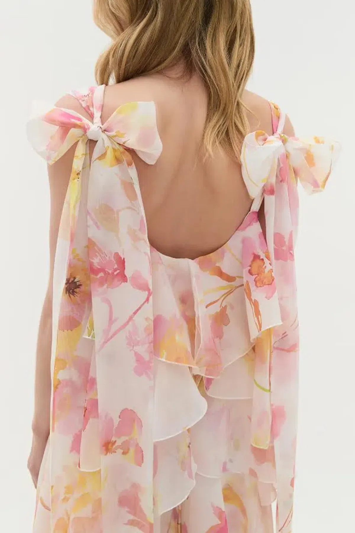 🌸New AJE Gracie Tiered Ruffle Maxi Dress – Wildflowers Floral Pink 10 AU 🌸 - Image 6