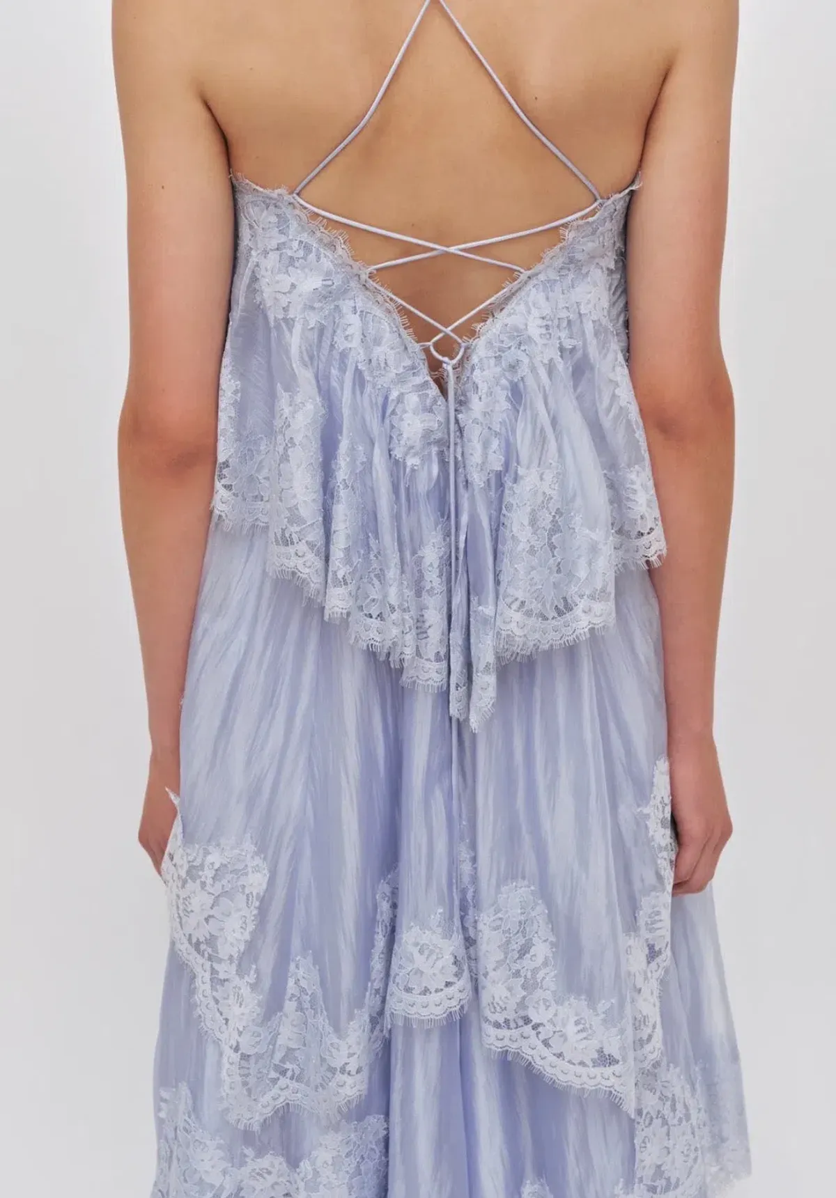 AJE- Ophelia Lace Gown- Blue- Size 8 - Image 7