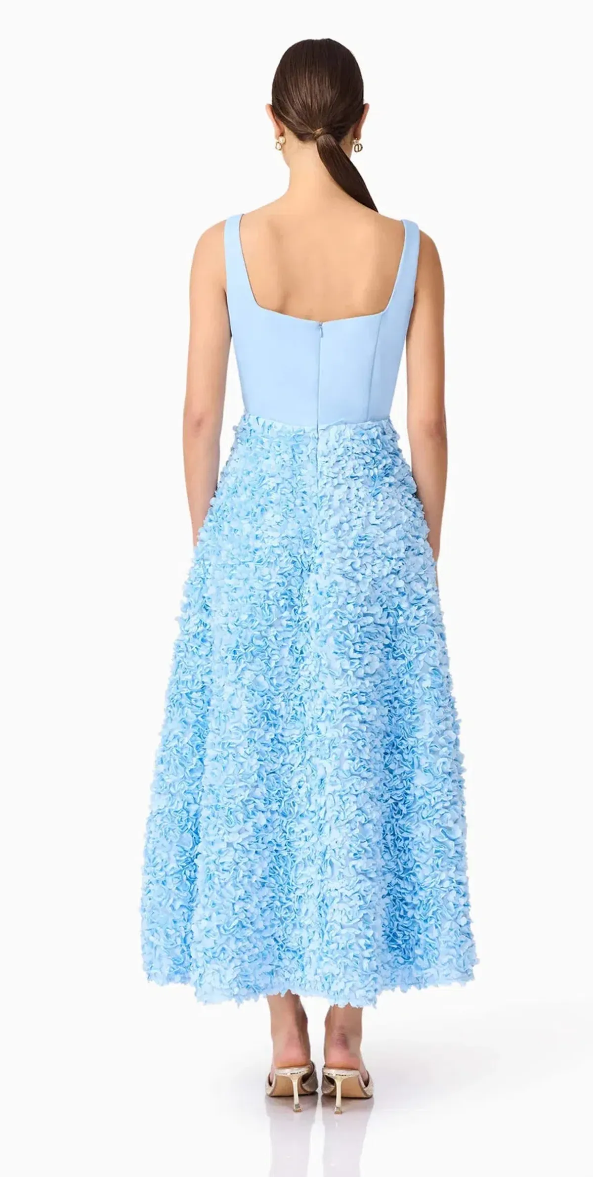 Elliatt- Kaia Floral Maxi Dress- Blue- Size XL - Image 6