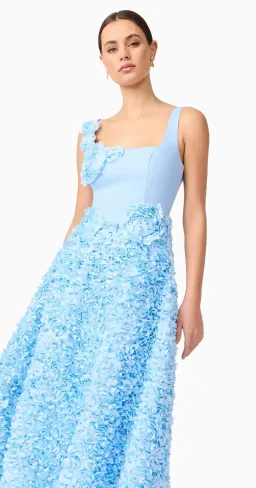 Elliatt- Kaia Floral Maxi Dress- Blue- Size XL for rent on The Volte - image 5