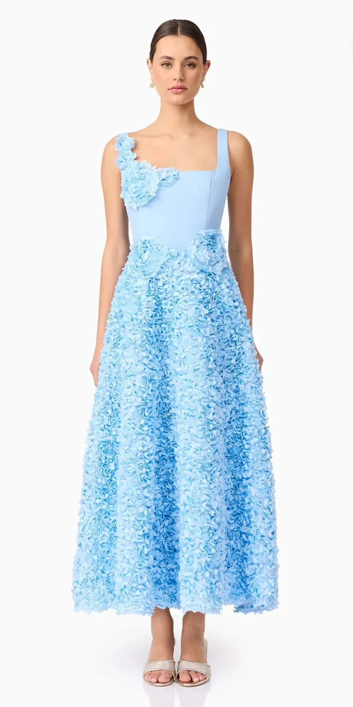 Elliatt- Kaia Floral Maxi Dress- Blue- Size XL - Image 1