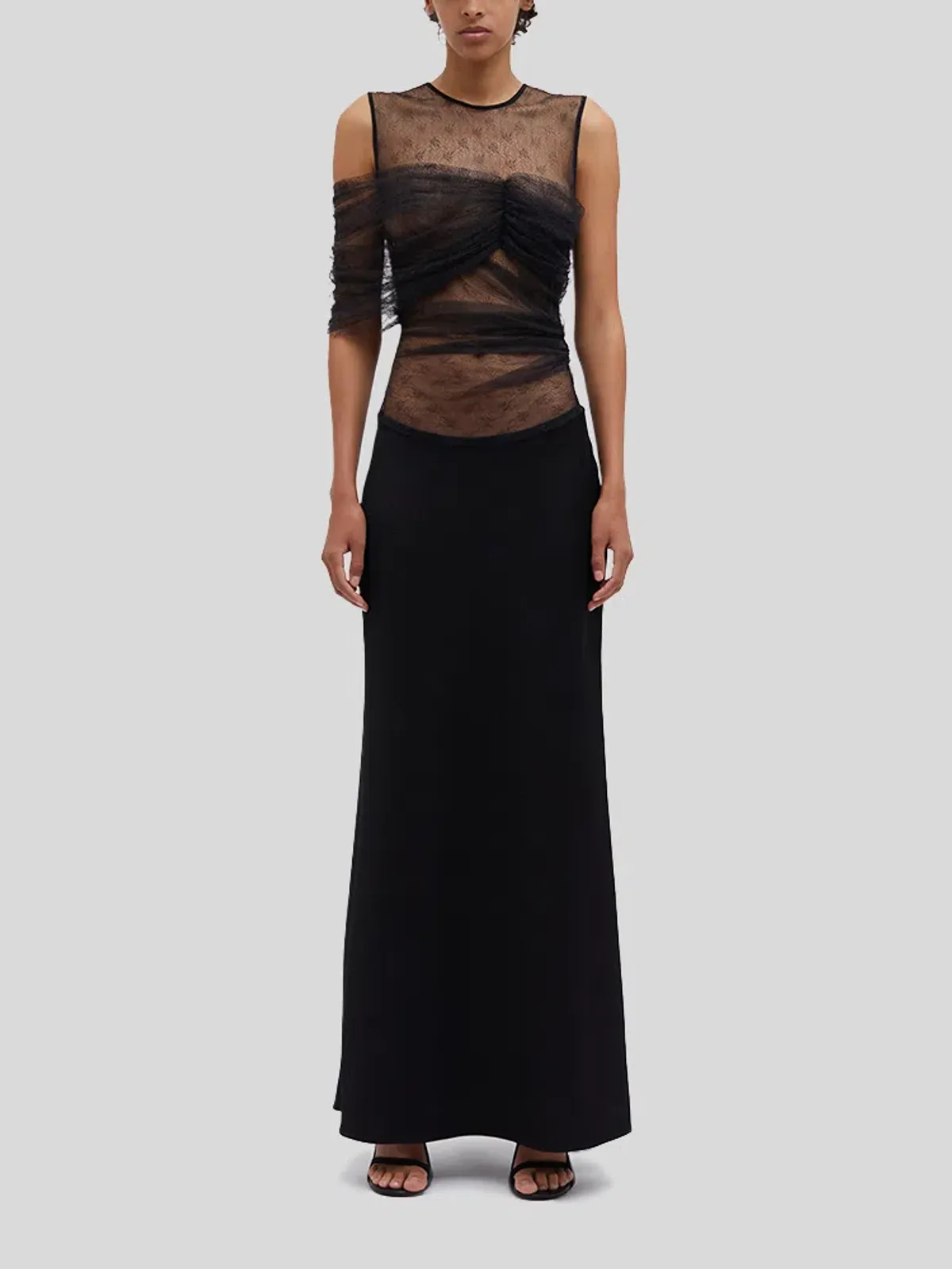 Christopher Esber Black Abysso Volcan Gown - Size 4 AU - Image 1