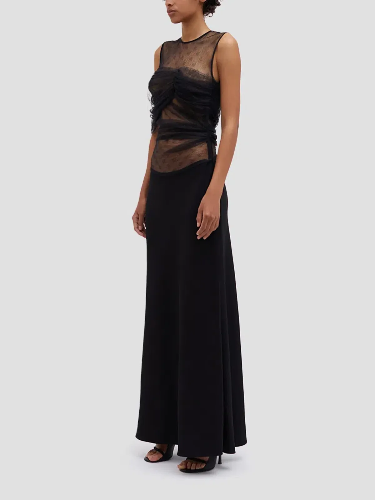 Christopher Esber Black Abysso Volcan Gown - Size 4 AU - Image 2