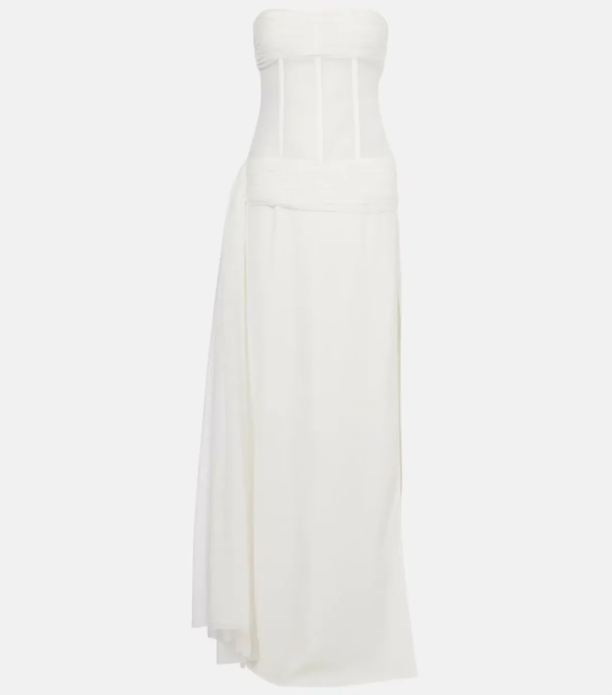 BNWT Christopher Esber White Veiled Corset Dress - Size 6 AU - Image 5