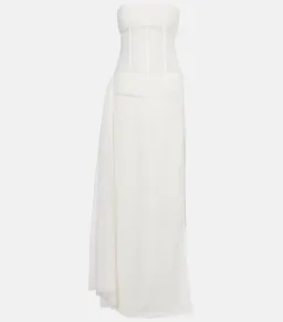 BNWT Christopher Esber White Veiled Corset Dress - Size 6 AU for rent on The Volte - image 5
