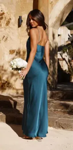 Ziah Maxi Dress Teal - Billy J for rent on The Volte - image 3