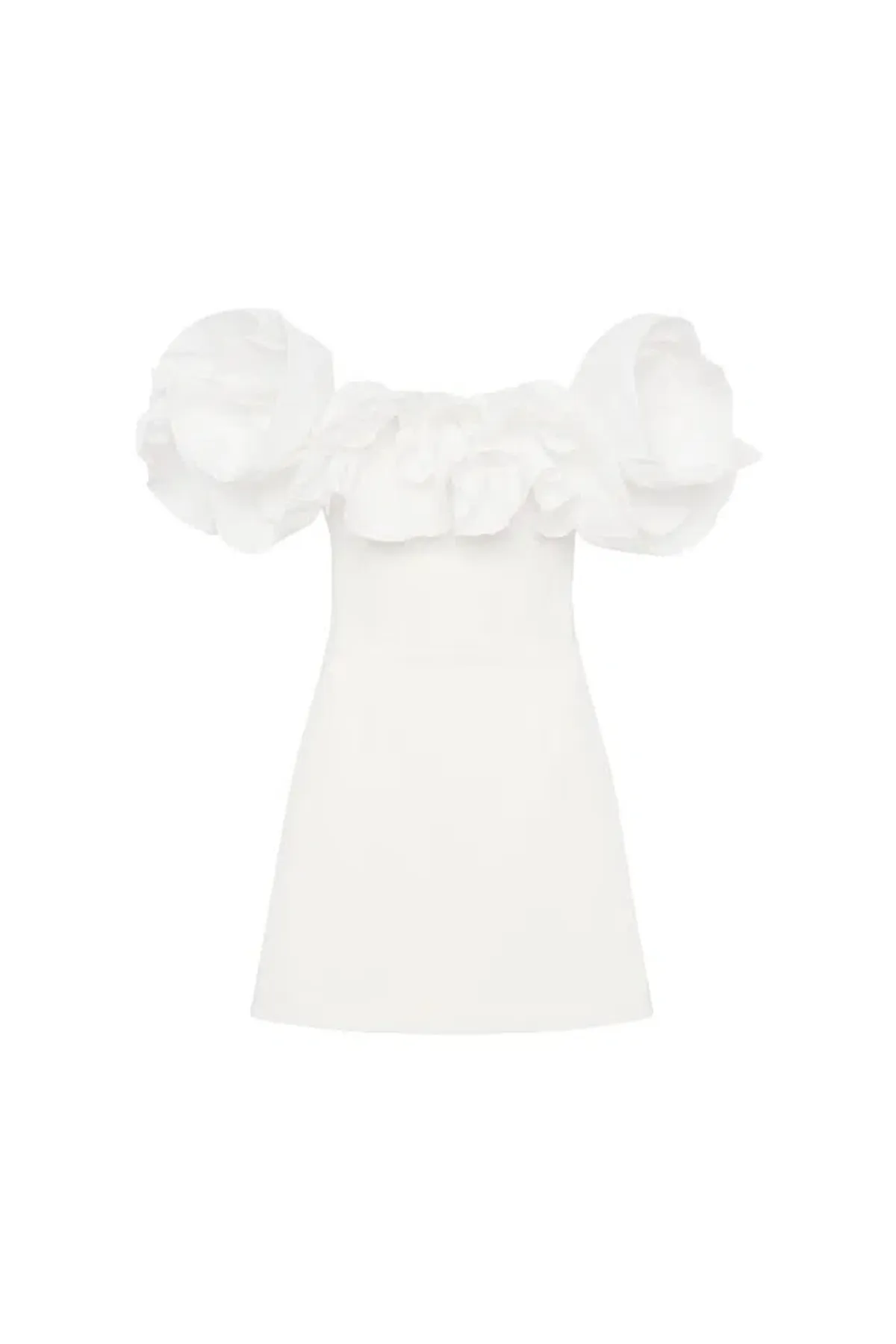 🤍 Rebecca Vallance Tessa Ruffled Mini Dress – Ivory White – Size 10 (AU) 🤍 RACES!!! - Image 5