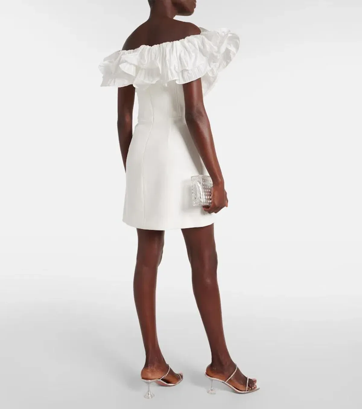 🤍 Rebecca Vallance Tessa Ruffled Mini Dress – Ivory White – Size 10 (AU) 🤍 RACES!!! - Image 3