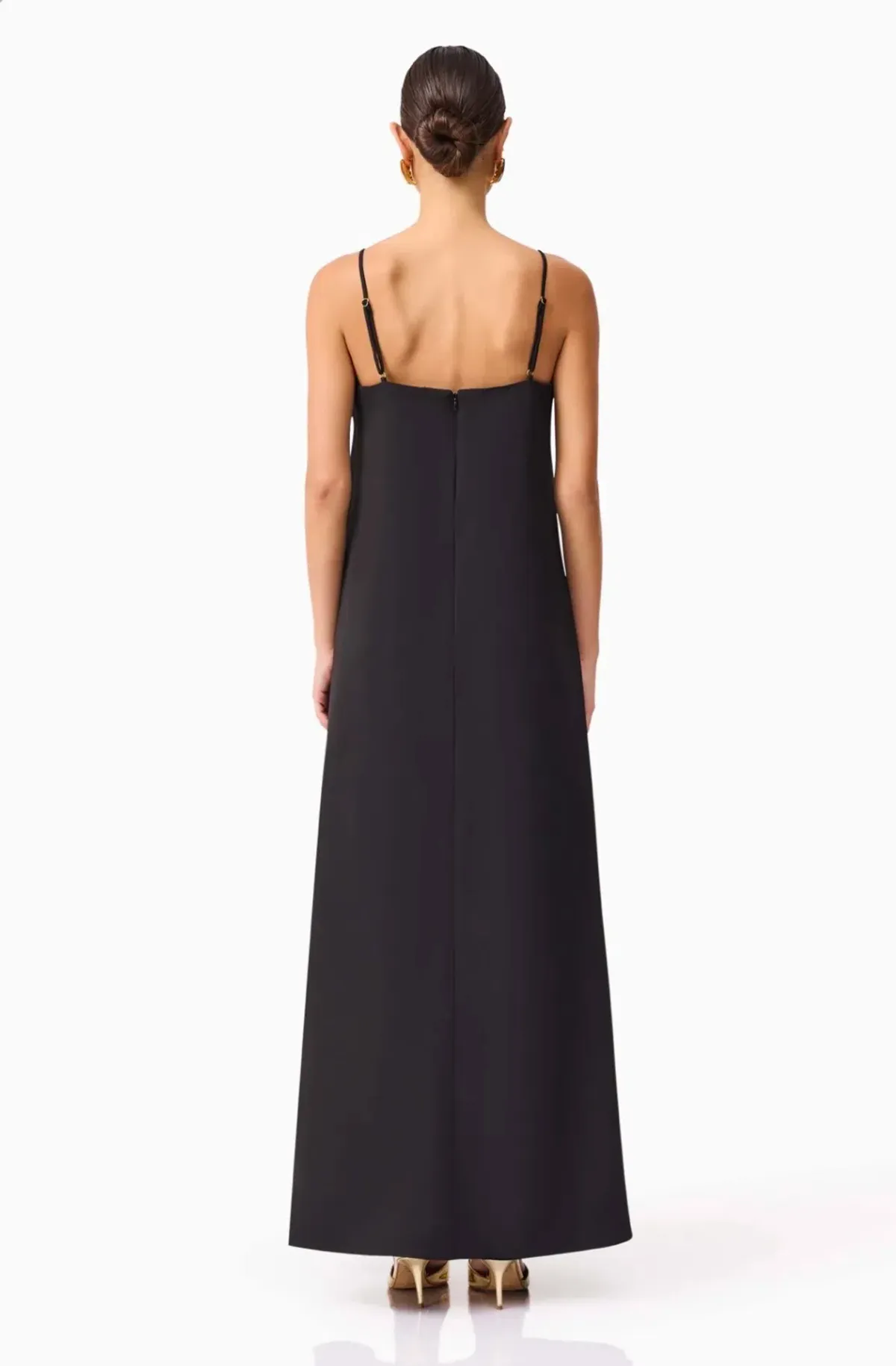 Elliatt Buttercup Embroidered Maxi Dress in Black Size S - Image 3