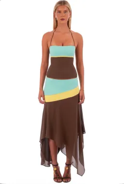I am Delilah Iris Corset & Skirt Set in Mocha Size XS for rent on The Volte - image 2