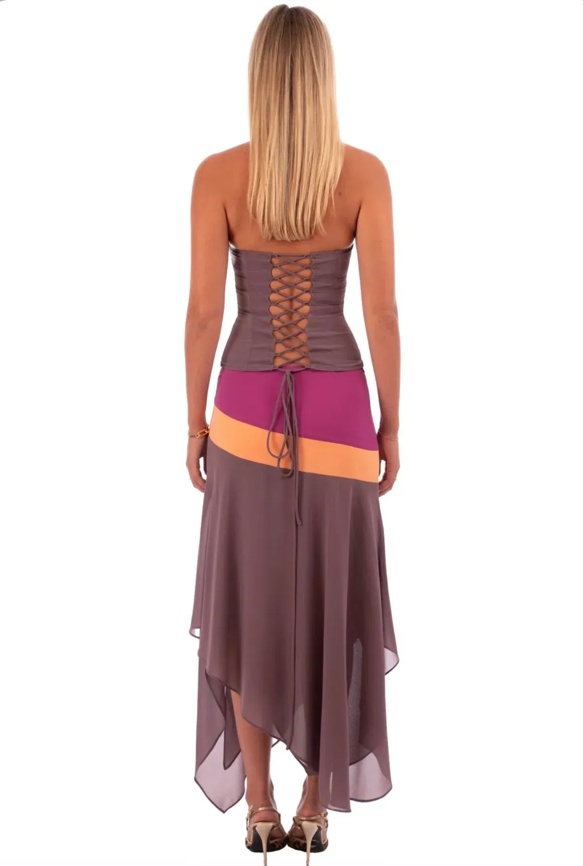 I am Delilah Iris Corset & Skirt Set in Mauve Size S - Image 4