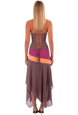 I am Delilah Iris Corset & Skirt Set in Mauve Size S for rent on The Volte - image 4