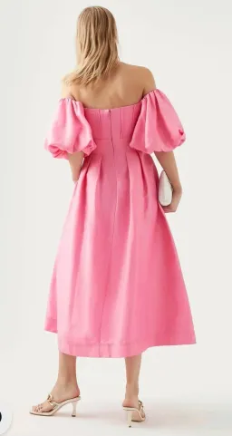 Aje Eugenie off shoulder dress  for rent on The Volte - image 2
