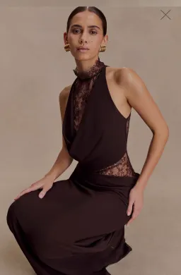 Arra dress in cacao brown  for rent on The Volte - image 6