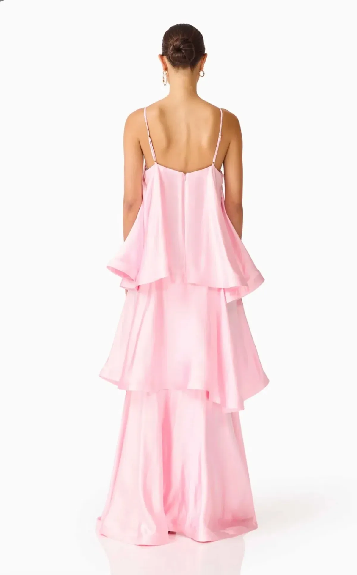 Elliatt Tilly Tiered Maxi Dress in Pale Pink Size S - Image 4