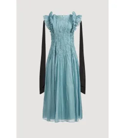 Aje Mathilde Maxi Dress Duck Egg Size 10 for rent on The Volte - image 5