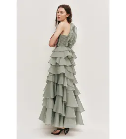 Aje Cleo Gown Moss Size 10 for rent on The Volte - image 3
