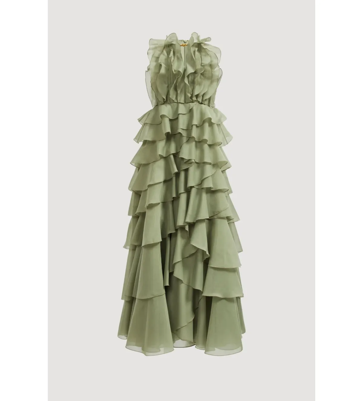 Aje Cleo Gown Moss Size 10 - Image 5