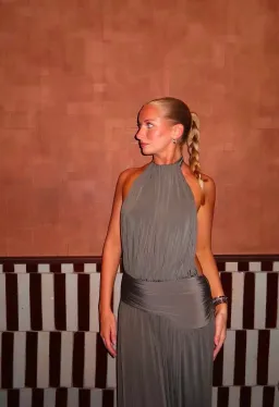 Arcina Ori - Santina Dress size small - Khaki  for rent on The Volte - image 3