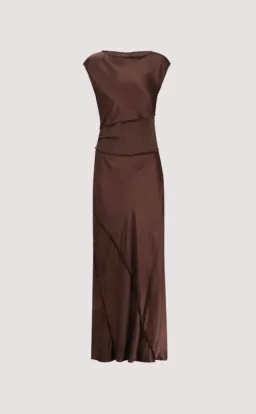 DISSH Chocolate Mesh Maxi Dress Size 10 for rent on The Volte - image 2