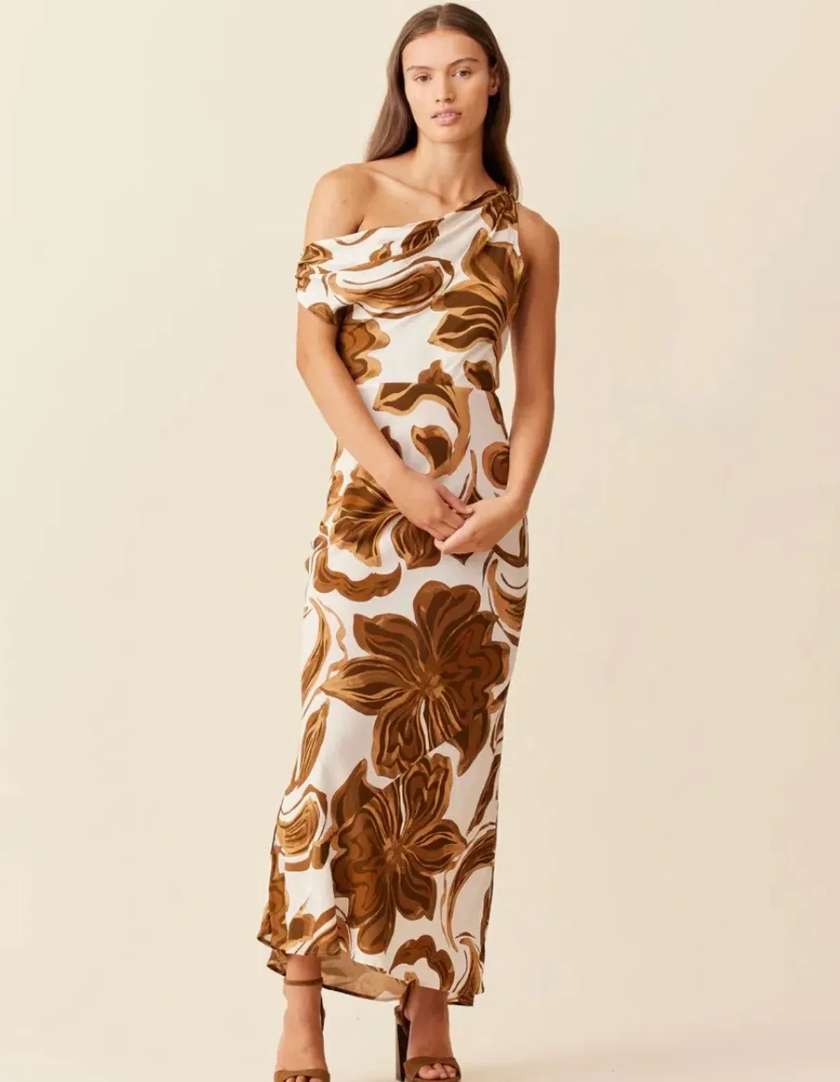 RUBY Melon Maxi Dress Size 8 - Image 1