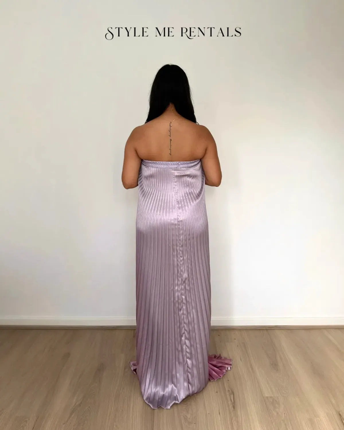 L'idee Bisous Strapless Gown Mauve Ombre Size 8 - Image 6