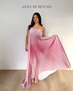 L'idee Bisous Strapless Gown Mauve Ombre Size 8 for rent on The Volte - image 4