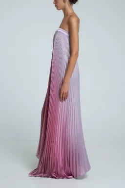 L'idee Bisous Strapless Gown Mauve Ombre Size 8 for rent on The Volte - image 2