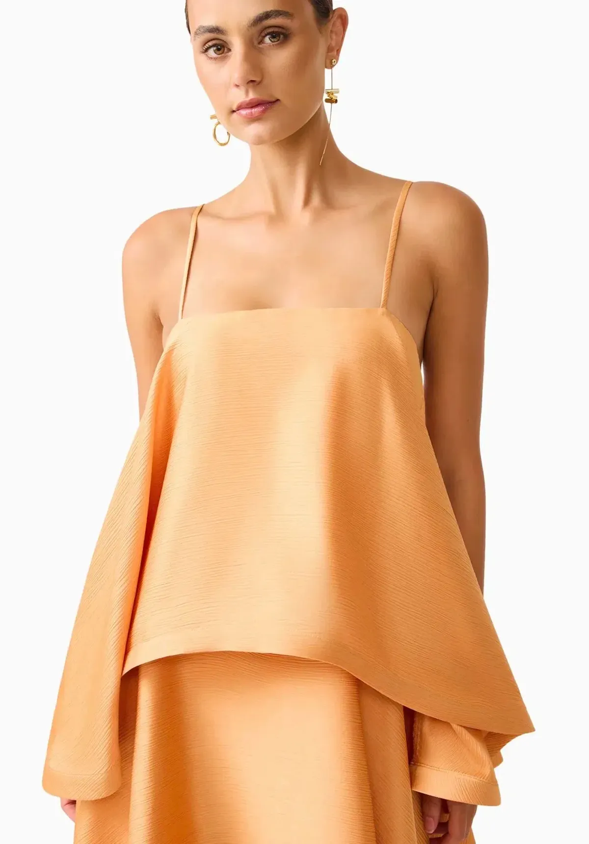 Elliatt Tilly Tiered Maxi in Orange Size XS - Image 3