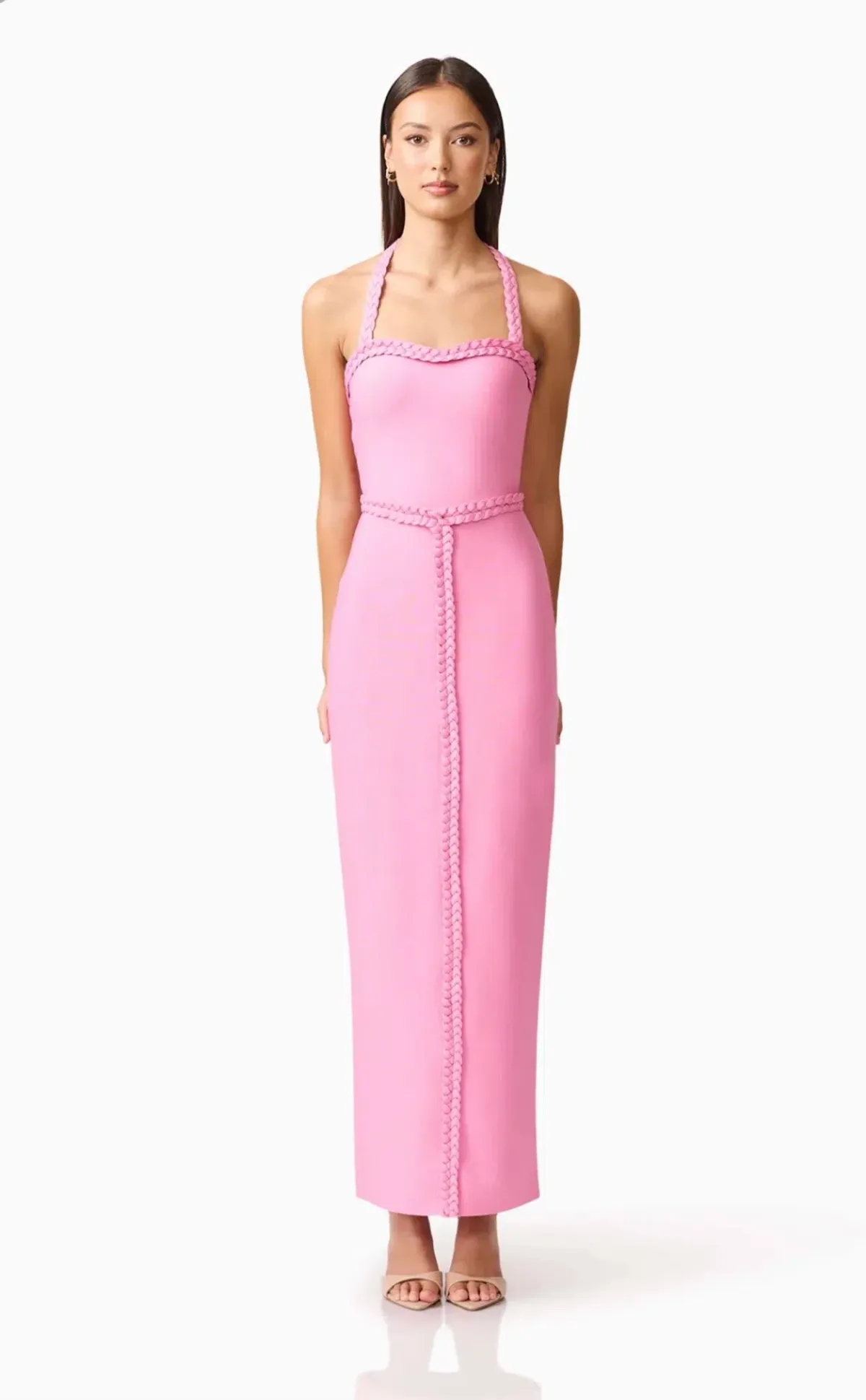 Elliatt Coralene Halter Dress in Pink Size S - Image 2