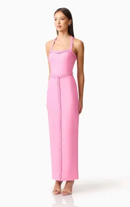Elliatt Coralene Halter Dress in Pink Size S for rent on The Volte - image 4